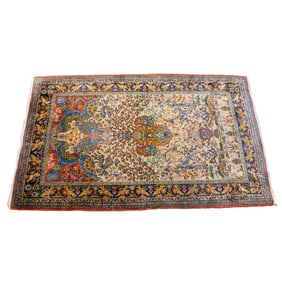 A Chinese Tabriz style carpet, 3'1" x 4'11", Senator Feinstein Estate