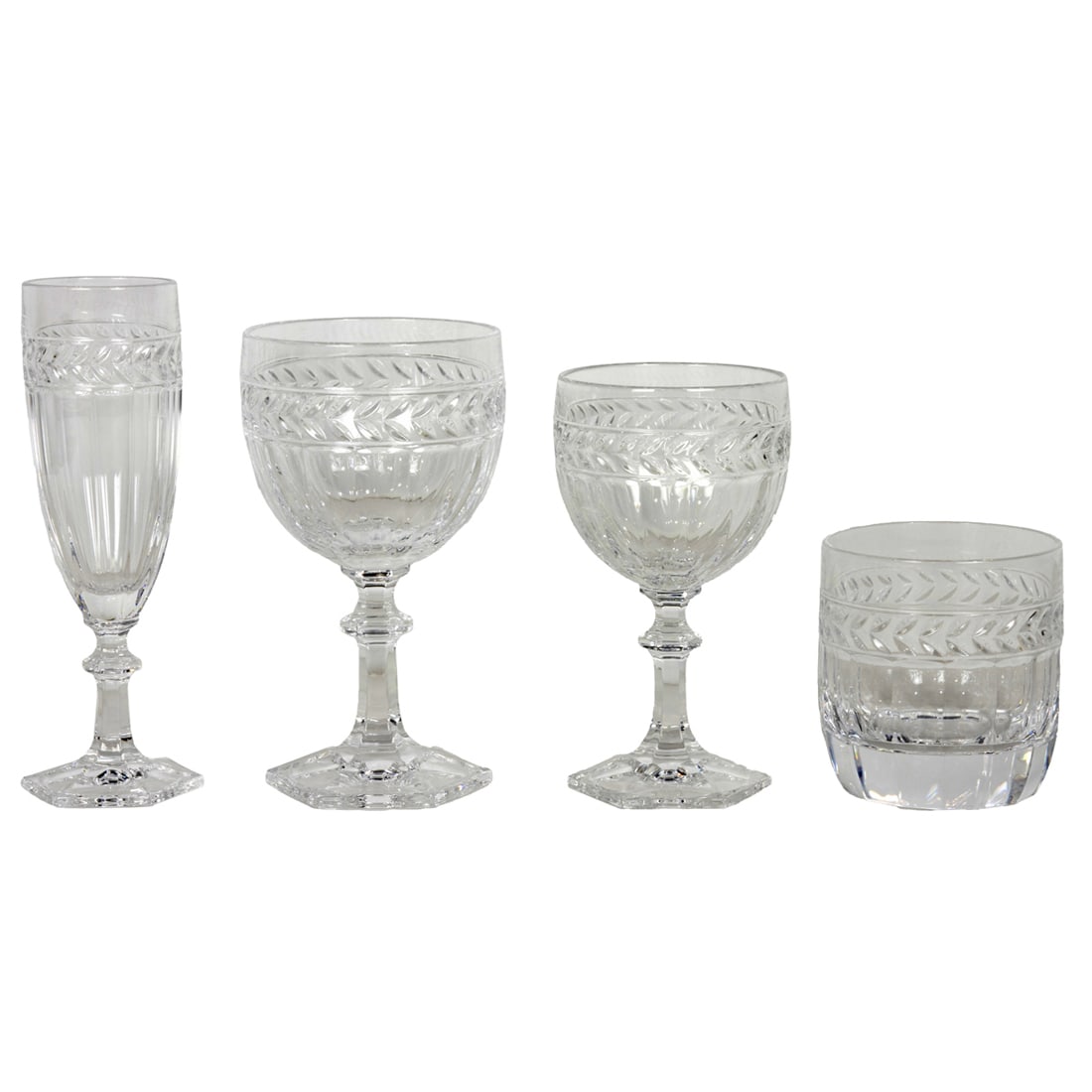 A suite of Villeroy & Boch glass stemware in the Miss Desiree pattern, Senator Feinstein Estate (1 of 2)