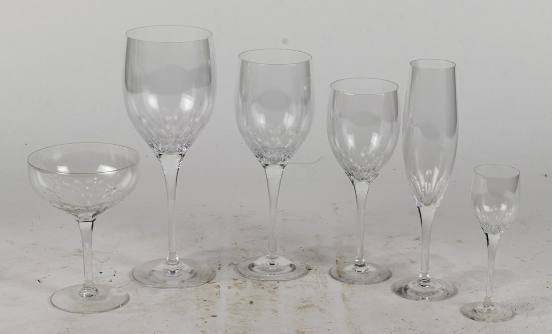 A suite of Orrefors cut glass stemware in the Prelude pattern, Senator Feinstein Estate (1 of 4)