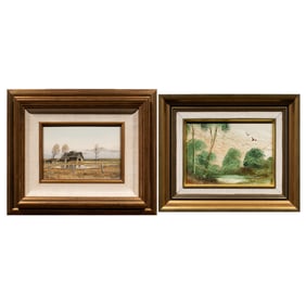 Paintings, American School, including one Gene Speck, Senator Feinstein Estate