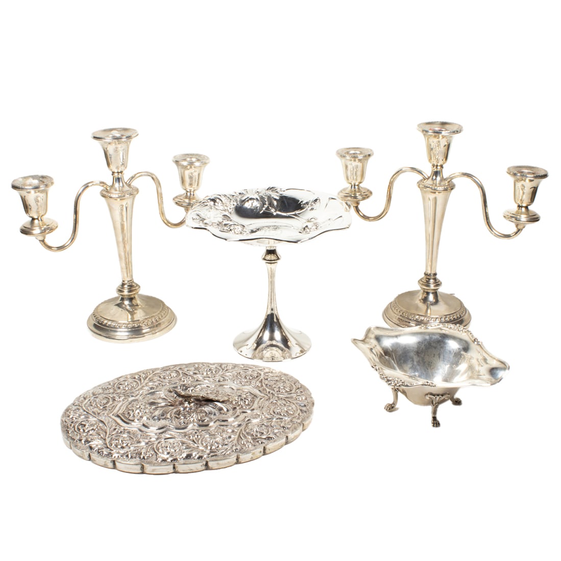 Five sterling silver table articles, Senator Feinstein Estate (1 of 1)