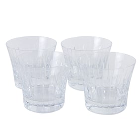 A set of four Baccarat cut glass tumblers in the Symphony pattern, Senator Feinstein Estate