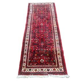 A Persian Hamadan runner, 2'4" x 6'8, Senator Feinstein Estate