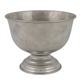 A Salisbury Pewter presentation bowl, Senator Feinstein Estate
