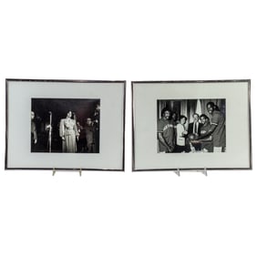 Two photographs of Senator Dianne Feinstein