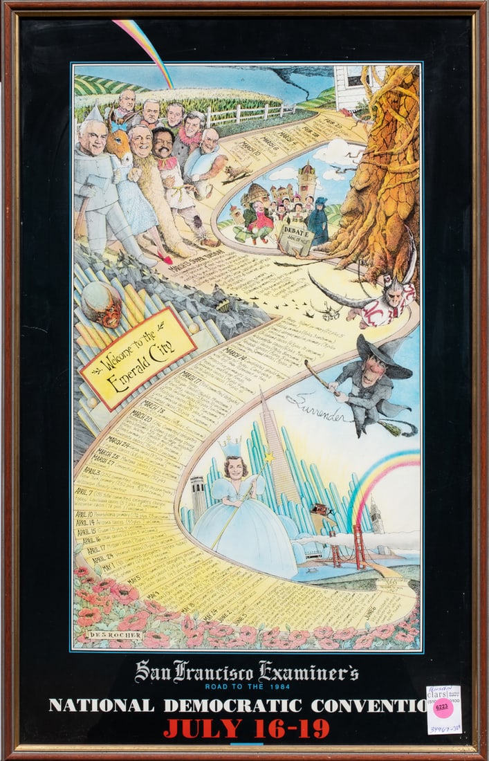 A S.F. National Democratic Convention poster, Senator Feinstein Estate (1 of 1)