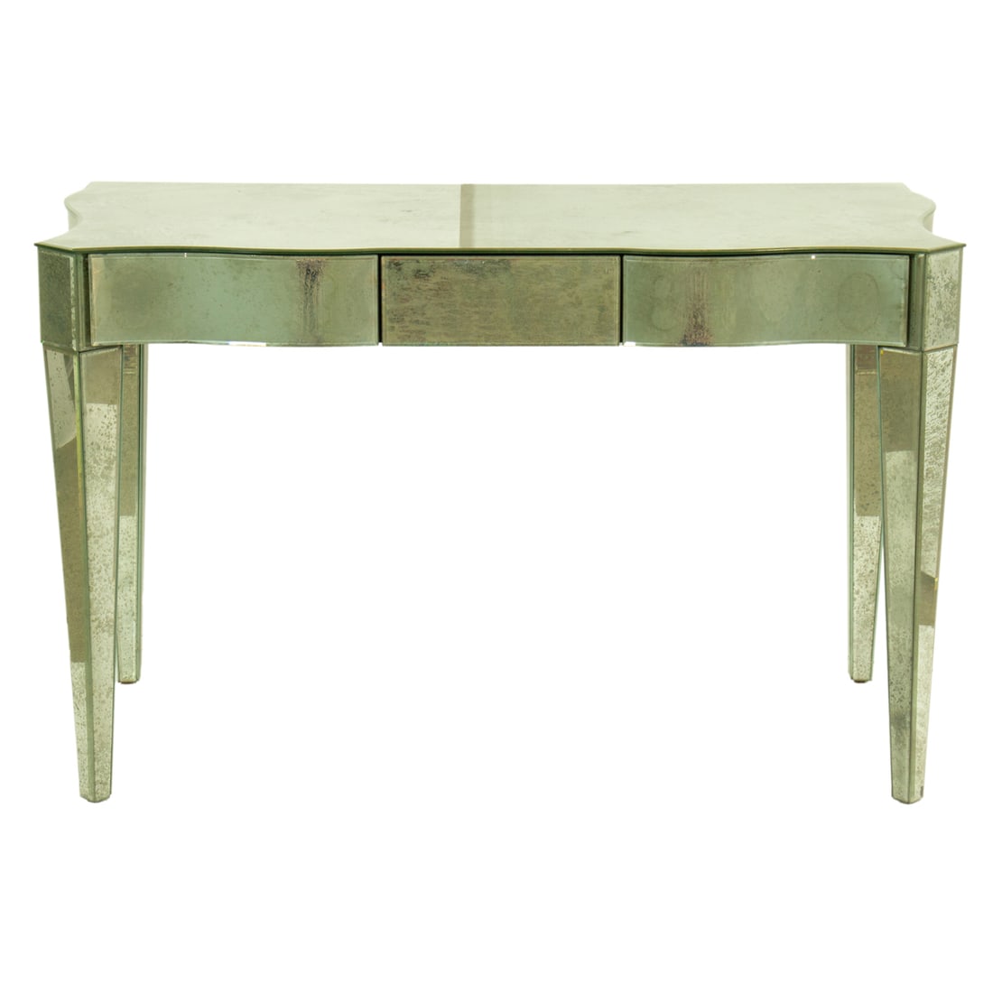 A Hollywood Regency style mirrored dressing table, Senator Feinstein Estate (1 of 3)