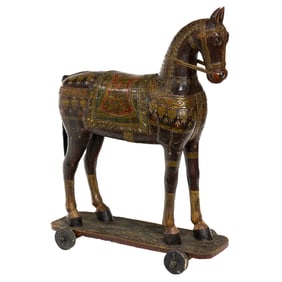 An Indian style model of a horse, Senator Feinstein Estate