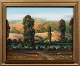 Painting, American School, Senator Feinstein Estate