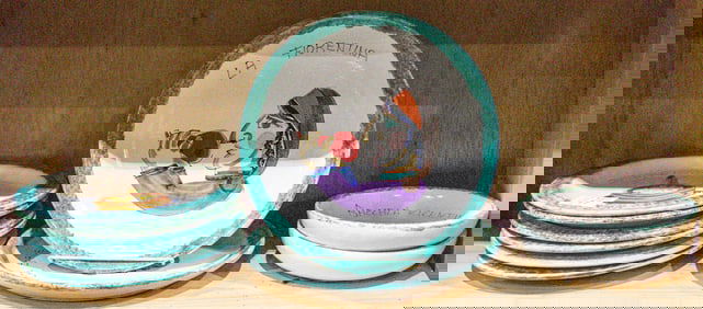 A group of Desimone Italian pottery, Senator Feinstein Estate