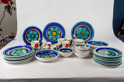 A group of Desimone Italian pottery, Senator Feinstein Estate