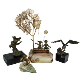 A group of four sculptures, Senator Feinstein Estate