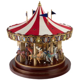 A Mr. Christmas carousel music box, Senator Feinstein Estate
