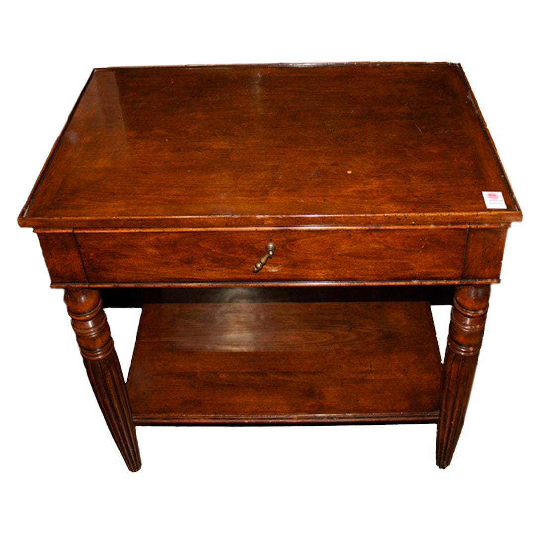 A mahogany side table in the English taste, Senator Feinstein Estate (1 of 1)