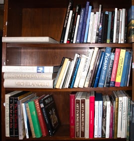 A collection of books on art, Senator Feinstein Estate