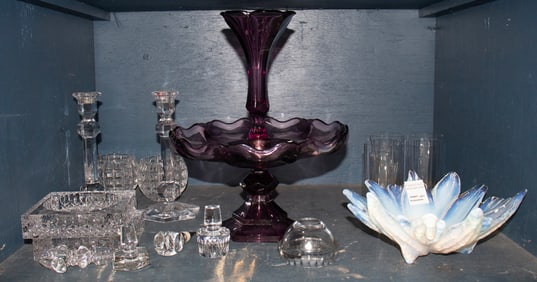 An assembled group of glass, Senator Feinstein Estate