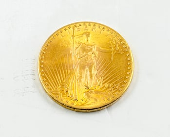 A $20 gold 1927 St. Gaudens "Double Eagle" ChBu coin