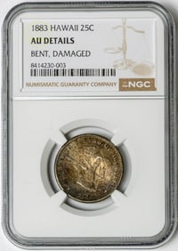 A 1883 Hawaiian quarter