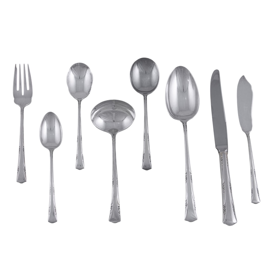 A Gorham Greenbrier pattern sterling flatware service (1 of 3)