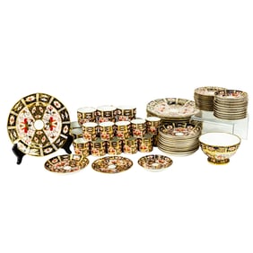 A Royal Crown Derby luncheon service in the Old Imari (2451) pattern