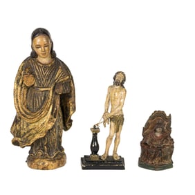 Three Spanish Colonial figures
