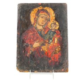 A Greek icon of the Madonna and Child