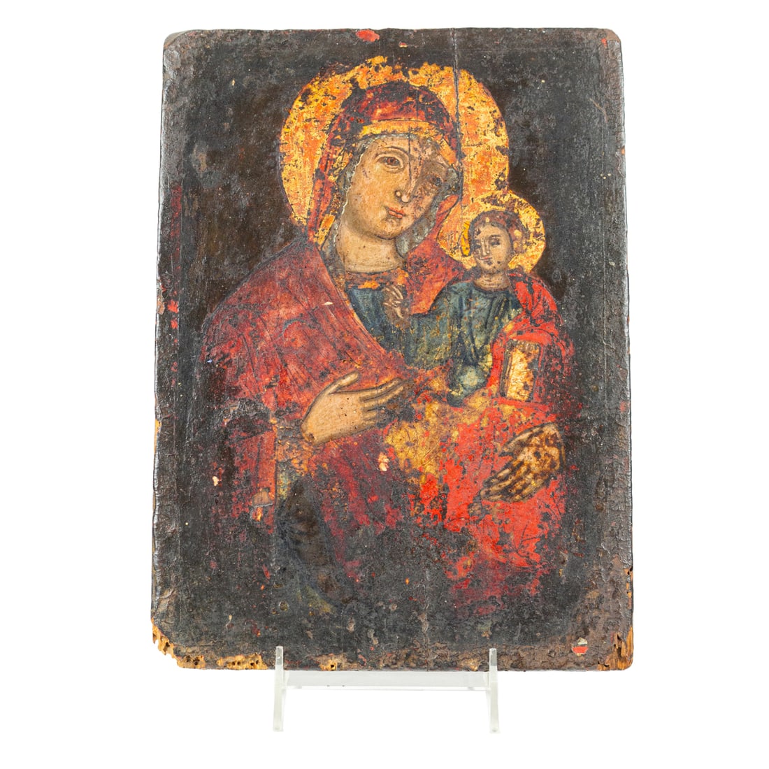 A Greek icon of the Madonna and Child (1 of 3)