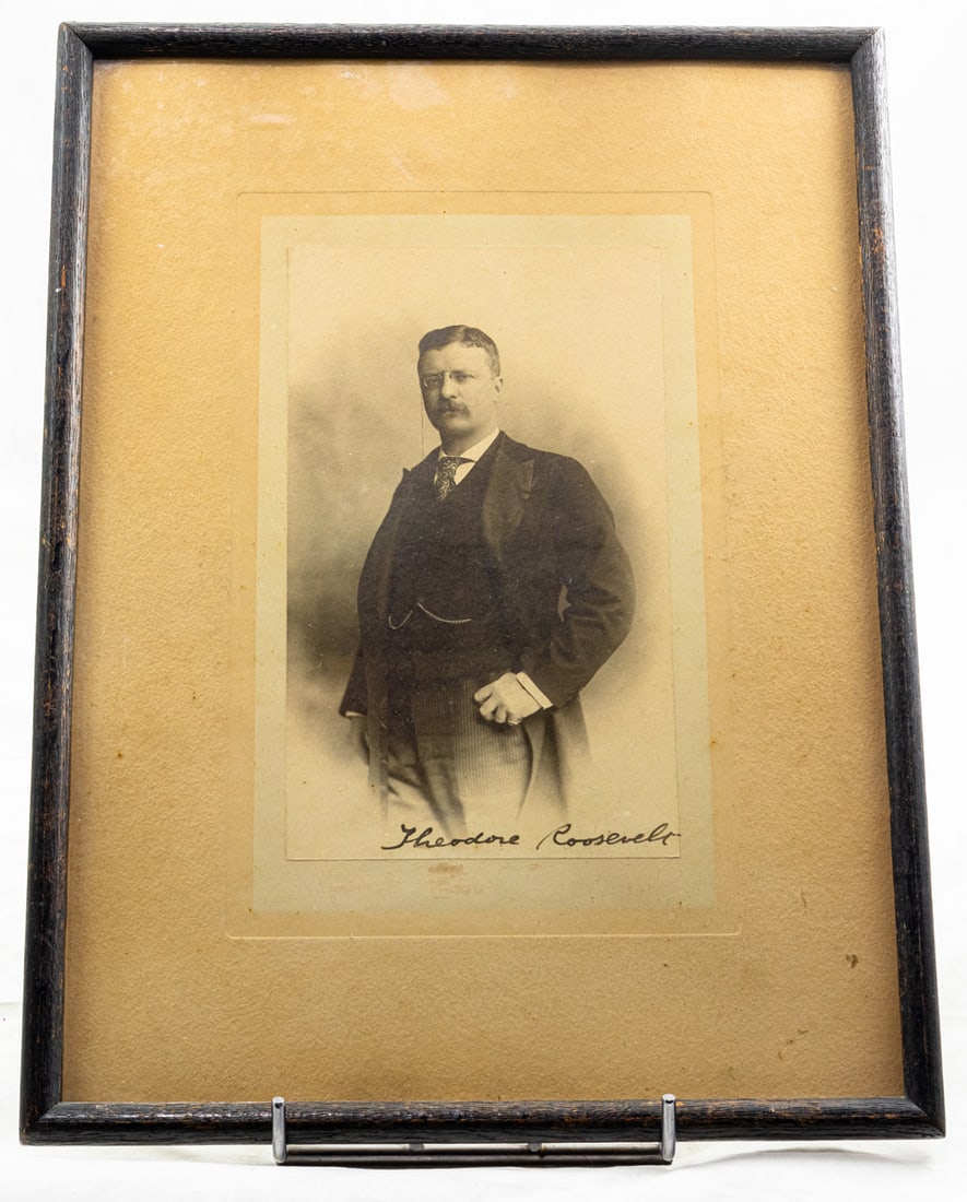 A signed silver gelatin photograph of Theodore Roosevelt (1 of 3)