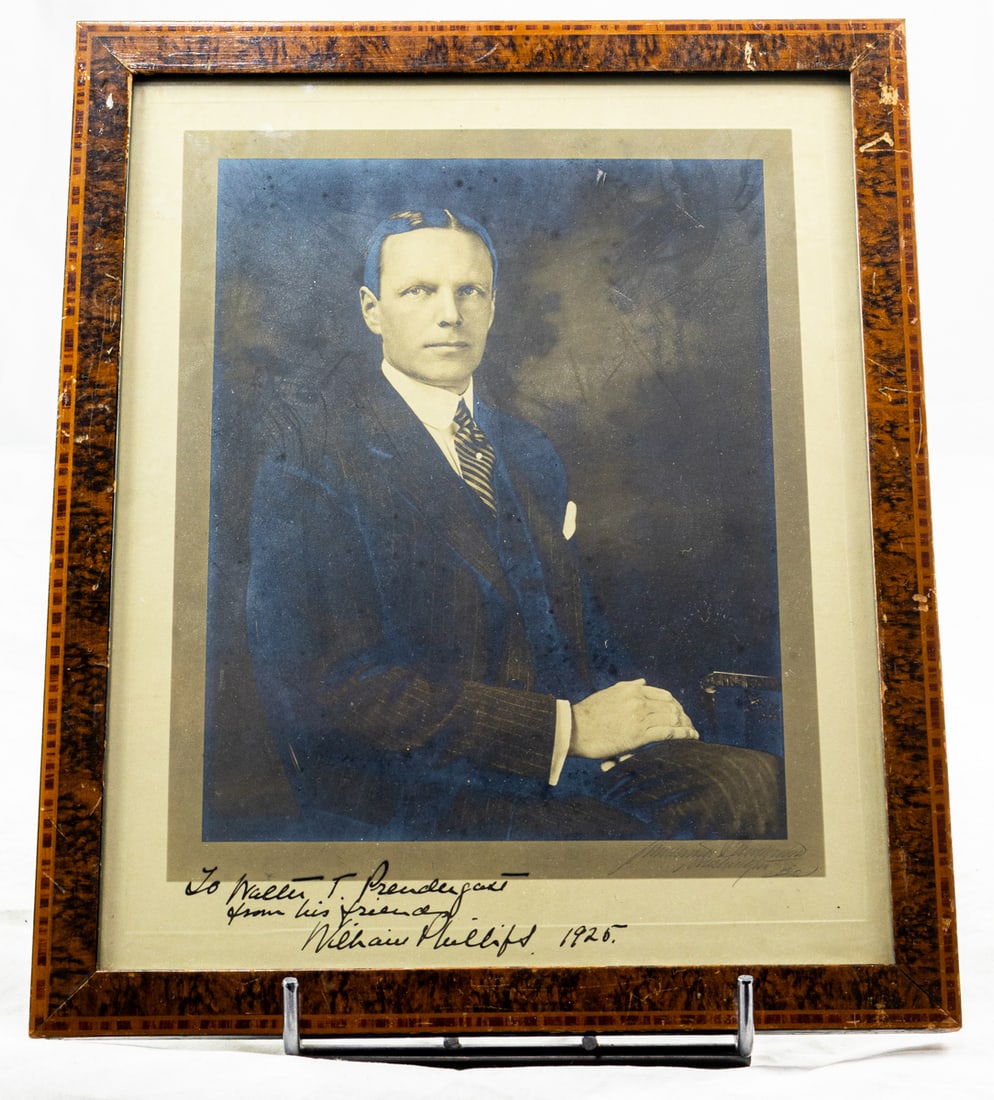 A signed and dated silver gelatin photograph of William Phillips, Under Secretary of State and (1 of 2)