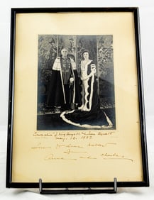 A silver gelatin photograph depicting the Coronation of King George VI and Queen Elizabeth, May 12,