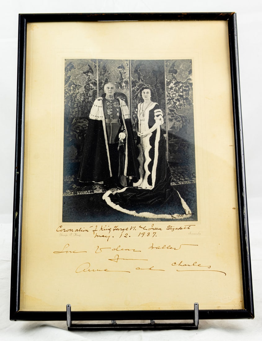 A silver gelatin photograph depicting the Coronation of King George VI and Queen Elizabeth, May 12, (1 of 3)