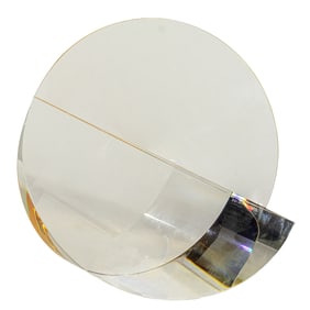 A Martin Rosol glass sculpture: Small Yellow Nautilus