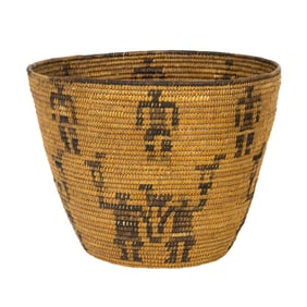 A Pima figural basket
