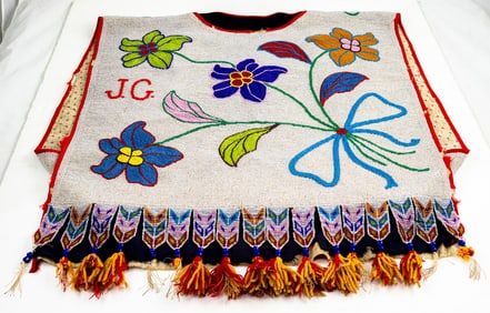 A Native American beaded bandolier