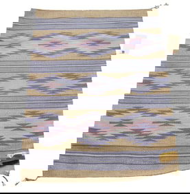 A Navajo Carpet Wide Ruins woven by Glorine Harrison