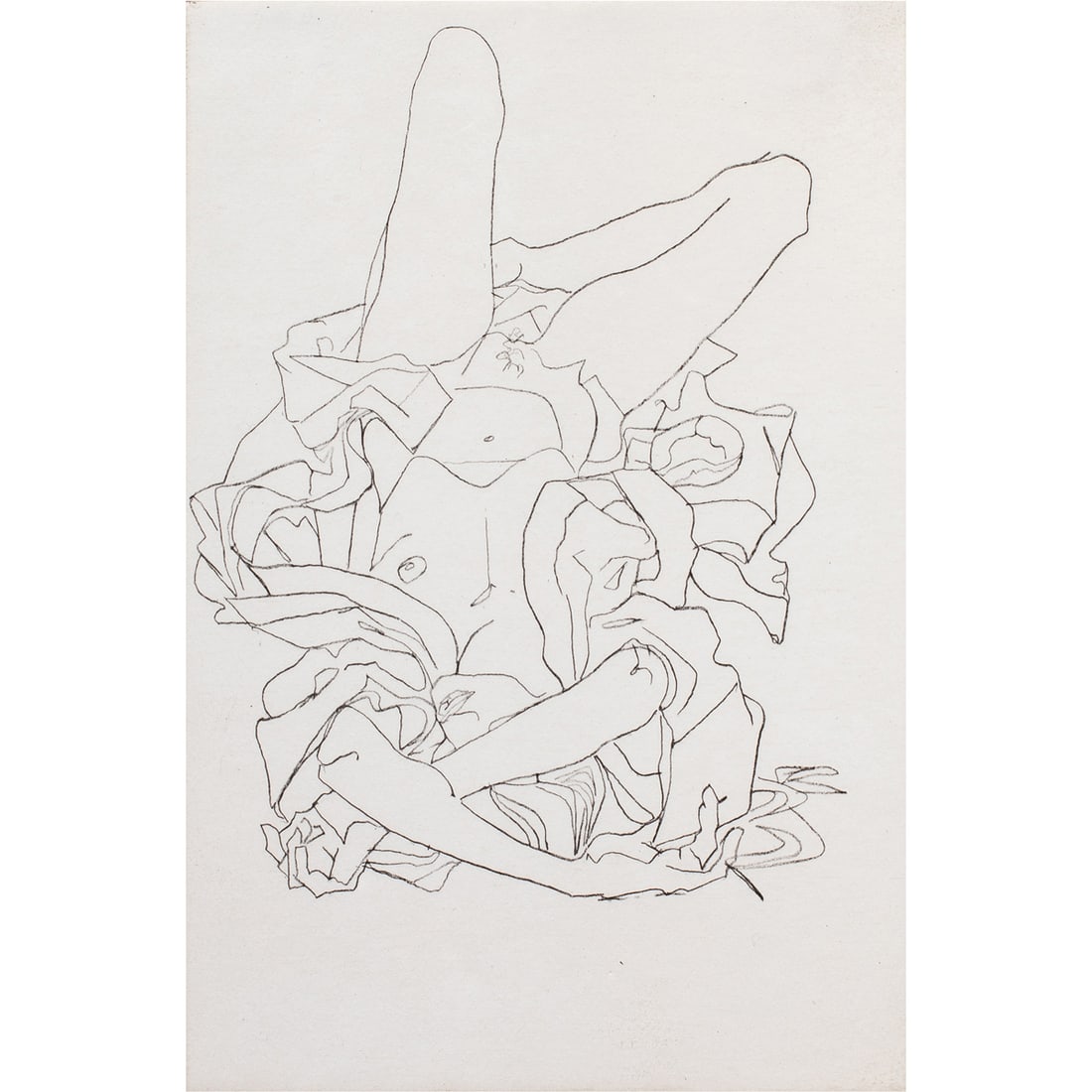 Print, Robert Graham: Robert Graham (Mexican/American, 1938-2008), Untitled, 1995, etching, pencil signed and dated lower center, edition 3/3, image: 10"h x 7"w, overall (with frame): 20.5"h x 17"w