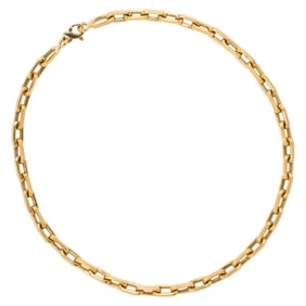 An 18k gold chain necklace