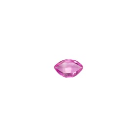 An unmounted pink zircon