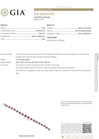 A Burmese ruby, diamond, and platinum bracelet