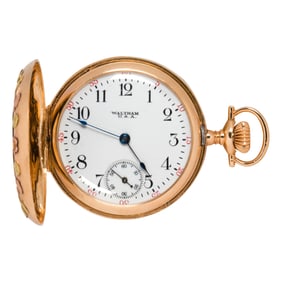 A Waltham 14k pocket watch