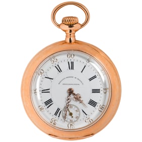 A Bailey, Banks, & Biddle 18k gold open face pocket watch