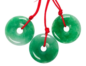 Three jade discs