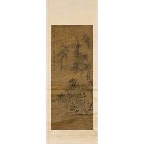 Style of Wu Daozi (680-740) - Li Taibai under tree