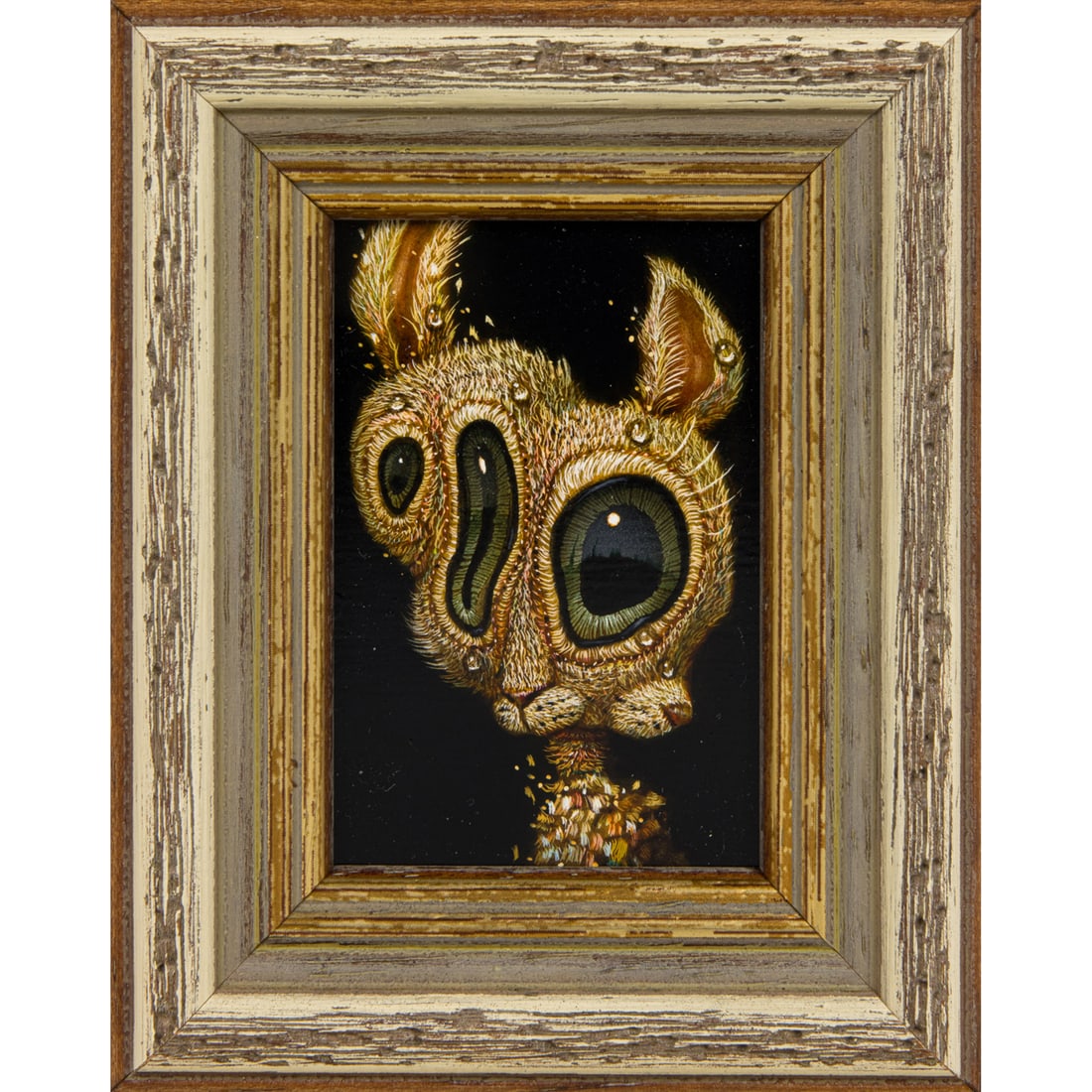 Naoto Hattori (born 1975) - Rabbit 09: Naoto Hattori (born 1975) - Rabbit 09. Acrylic on board, signed on the reverse, dated 2019, framed, 2.5" x 1.625". Provenance: acquired directly from the artist.