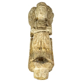 A Northern Wei style limestone Buddhist figure