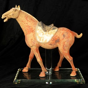 A Chinese terra cotta horse