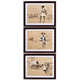 Works on paper, European School (20th century)