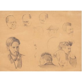 Work on paper, Follower of Paul-Cesar Helleu