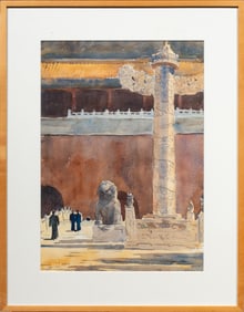 Watercolor, Attributed to Mason Wells