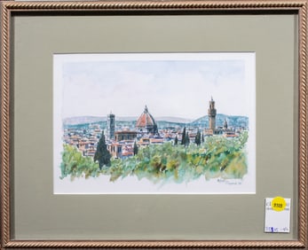 Watercolor, Italian School (20th century)